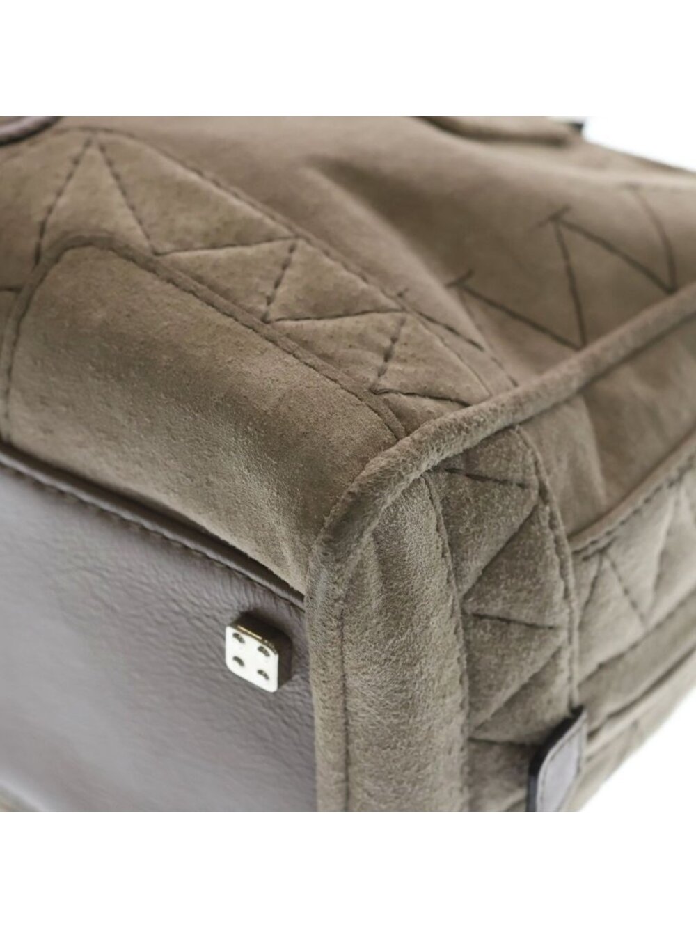 ★SOLD★ Loewe Amazona 28 Gray Suede Leather Handbag - Picture 6 of 6